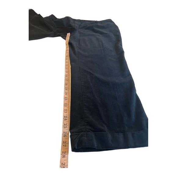 Talbots Signature Black Velvet Trousers Pants Cuffed Ankles in Size 18W Woman - Picture 8 of 13
